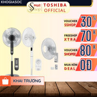 Quạt điện cây đứng có điều khiển Toshiba F-LSA10(H)VN, quạt treo tường điều hòa làm mát - SSHOP OFFICIAL