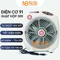 Quạt Điện Cơ 91, Quạt hộp 300, Quạt tản gió cánh 300, Quạt hộp mini tự ngắt khi đổ, Bảo hành 12 tháng