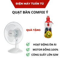 Quạt điện cơ quạt bàn thương hiệu Ý Comfee nút nhấn đơn giản 3 tốc độ CF-TF3008MB, Quạt tích điện năng lượng mặt trời