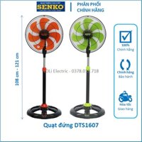 Quạt Điện Đứng DTS1607 Senko 65W 7 Cánh Chính Hãng Giá Rẻ Màu Xanh Cam Đen Két F23 - LOLi Electric