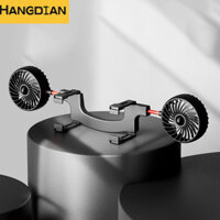 Quạt điện hai đầu mạnh mẽ HANGDIAN, nhỏ, điện tử, dành cho ô tô