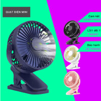Quạt điện mini sạc 10000mAh xoay tự động cao cấp, không gây tiếng ồn