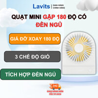 Quạt Điện Mini YASE YS2202 Để Bàn Gập 180, Có Thể Sạc Pin, Dung Lượng Pin Khủng - LAVITS