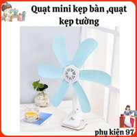 Quạt điện nhỏ gắn tường, quạt kẹp,Quạt kẹp bàn, không cần khoan lỗ,cho nhà ở /ký túc xá/nhà bếp...
