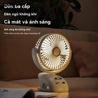 Quạt điện nhỏ im lặng cầm tay cầm tay quạt treo tường văn phòng