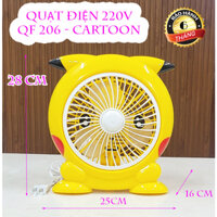 QUẠT ĐIỆN QF 206 CARTOON NGUỒN 220V CỰC MÁT QF206
