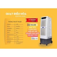 QUẠT ĐIỀU HÒA AKYO AK3000 30 LÍT_Miễn Phí Giao Hàng Toàn Quốc