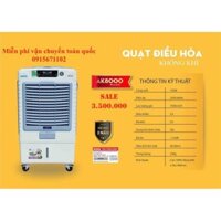 QUẠT ĐIỀU HÒA AKYO AK8000 50 LÍT_Miễn Phí Giao Hàng Toàn Quốc