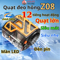 Quạt Điều Hòa Đeo Hông Đeo Cổ Mẫu 2025, Quạt Sạc Tích Điện Chạy 30 Giờ Kiêm Sạc Dự Phòng