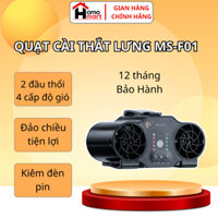 Quạt điều hòa đeo hông mini MS-F01 chính hãng Quạt tích điện 10000mAh Kiêm Đèn Pin Tiện Lợi Bảo Hành 12TH