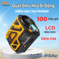 Quạt Điều Hòa Đeo Hông, Quạt Đeo Thắt Lưng Pin 6000mAh Sử Dụng 5-10h Có Cổng Sạc Dự Phòng, Đèn Pin