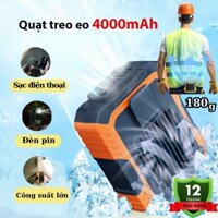 Quạt điều hoà đeo thắt lưng, đeo hông F49, Quạt điều hoà đeo hông siêu mát, Pin trâu