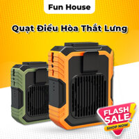 Quạt Điều Hoà Đeo Thắt Lưng, Quạt Làm Mát Di Động 3 Cấp Độ Gió Kiêm Sạc Dự Phòng 6000 mAh