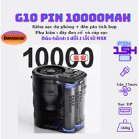 Quạt điều hòa đeo thắt lưng, đeo cổ G10 pin 10000Mah công suất cao kiêm sạc dự phòng