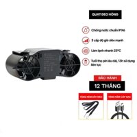 Quạt điều hòa gắn thắt lưng 2 luồng gió công suất cao, Pin 20.000 mah làm mát nhanh và thời gian sử dụng lâu