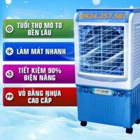 Quạt Điều Hòa Hơi Nước Làm Mát Không Khí HA - 45 70L Có Bánh Xe, Rơ Le Tự Ngắt Khi Hết Nước (Mặt Kính, Điều Khiển Từ Xa)