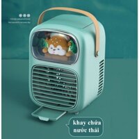 Quạt Điều Hoà Hơi Nước Mini Sạc Pin SEKA GB4706 Giảm Ngay 10-15 độ, Phun Hơi Nước Bù Ẩm - Hàng Bảo Hành 12 Tháng