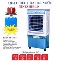 Quạt Điều Hoà Hơi Nước NINE SHIELD HS-558A Dung Tích 45 LÍT Có Bánh Xe Tặng 2 Đá Khô ( Bán Giá Sỉ)