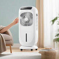 Quạt Điều Hòa Hơi Nước Mini,Máy điều hòa không khí gia đình nhỏ thẳng đứng,Nó có thể được điều khiển từ xa và hẹn giờ