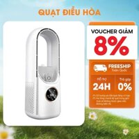 Quạt Điều Hòa Không Cánh Phun Sương Thế Hệ Mới 6 Chế Độ Gió Hẹn Giờ Thông Minh Tích Hợp Đèn Ngủ LED