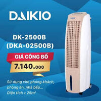 quạt điều hòa, Máy làm mát không khí bằng bay hơi nước DAIKIO DK-2500B (DKA-02500B)giá 7.200.000 ₫