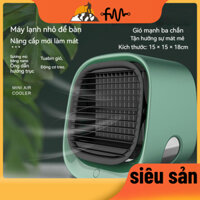 Quạt Điều Hòa Mini 12v Để Bàn Làm Lạnh Không Gây Tiếng Ồn