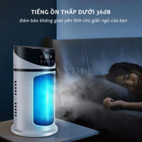 Quạt điều hoà mini, quạt hơi nước phun sương để bàn hình trụ tiện lợi