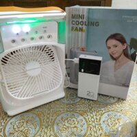 Quạt điều hoà phun sương hơi nước Mini để bàn 3 chế độ tích hợp đèn Led, có hẹn giờ