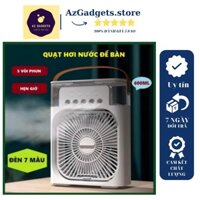 Quạt Điều Hòa Phun Sương Mini để bàn sạc USB cỡ lớn động cơ không gây tiếng ồn xoay 180 độ