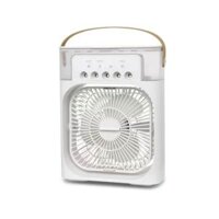 Quạt Điều Hòa Phun Sương Mini Air Color Fan 5 Cổng Phun 3 Chế Độ Đèn LED 7 Màu Sang Trọng