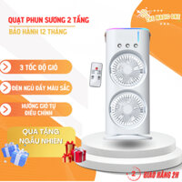 Quạt Điều Hòa Phun Sương Tích Điện Điều Khiển Từ Xa , Quạt Hơi Nước Tích Hợp Đèn LED Với 2 Cánh - THE MAGIC ONE