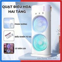 Quạt điều hoà, quạt phun sương tích điện, quạt hơi nước có đèn led, kèm điều khiển từ xa
