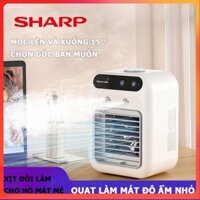 Quạt điều hòa, Sharp quạt hơi nước, quạt máy lạnh mẫu mới với 2 cấp độ gió và làm mát cực nhan lực gió mạnh siêu mát