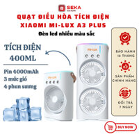 Quạt điều hòa tích điện Xiaomi Mi-Lux A3 Plus, 2 tầng làm mát bằng hơi nước, đèn led nhiều màu sắc bảo hành 12 tháng