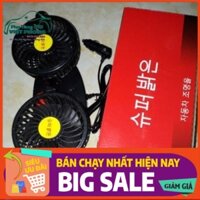 Quạt đôi 12v 24v siêu bền ( co video test )