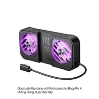 Quạt đôi làm mát Jsaux tích hợp RGB (dùng cho Mod case Rog Ally X)