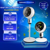 Quạt đối lưu tuần hoàn không khí FUJIHOME CF25 nhập khẩu, quạt điện điều khiển từ xa 3 chế độ gió cao cấp quay lên xuống