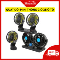 Quạt đôi mini 12v thông gió cho xe ôtô