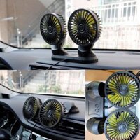 Quạt đôi mini 12v trên xe ô tô