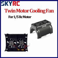 Quạt động cơ SKYRC Quạt làm mát động cơ đôi có vỏ 55mm Tản nhiệt động cơ không chổi than cho tên lửa 5593 55113 tỷ lệ 1 / 5 Traxxas Arrma