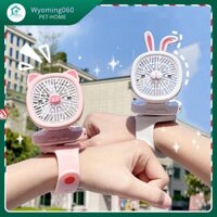 Quạt đồng hồ đeo tay Quạt USB quạt mini ba tốc độ 【Wyoming060】