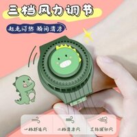 Quạt Đồng Hồ Hoạt Hình Sinh Viên Trẻ Em Di Động Sạc Di Động Quạt Nhỏ Quạt Cổ Tay Mini Không Lá20250305