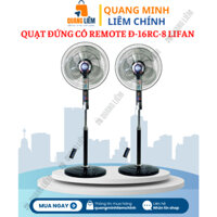 Quạt Đứng Có Remote Đ-16RC-8 (50W) Lifan (3 tốc độ, Màu đen trắng, Cánh 400mm) - Phân phối chính hãng Sỉ lẻ