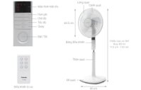 Quạt đứng có remote Toshiba F-LSA20