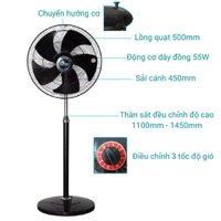 QUẠT ĐỨNG LIFAN Đ-18CN sải cánh 450mm dùng cho không gian rộng quán cà phê quán ăn nhà xưởng