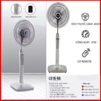 Quạt Đứng MITSUBISHI (LV16-RA)-Sản xuất và nhập khẩu từ Thái Lan
