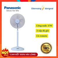 Quạt đứng Panasonic 5 cánh có remote điều khiển từ xa hẹn giờ 2 màu xanh hồng F-308NHB