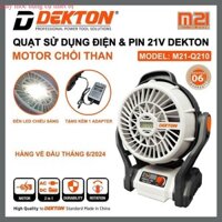 Quạt Dùng Pin Dekton 21V mã M21-Q210 (Động cơ chổi than) 2 màu lựa chọn TG dung cụ Máy móc