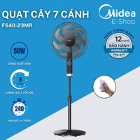 Quạt Đứng, Quạt Cây 7 Cánh Midea FS40-23MR (Quạt Điện 50W, Chỉnh Gió 3 Tốc Độ, Có Điều Khiển Từ Xa)