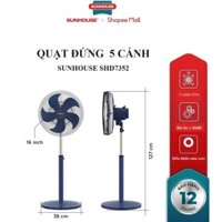 QUẠT ĐỨNG SUNHOUSE 5 CÁNH SHD7352